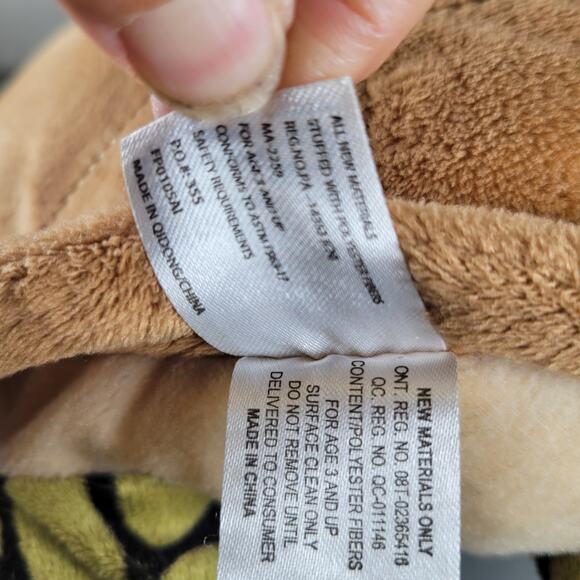 Sea Turtle Plush 18" Stuffed Animal Brown Shell Green Flippers Soft Toy Fiesta - Picture 10 of 16